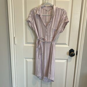 Splendid Lavender and Cream Striped Top
